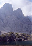 Lago Coldai e parete nord-ovest della Civetta