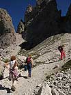 Siamo circondati da meravigliose guglie dolomitiche