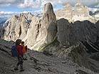 Discesa verso il Rifugio. Le ombre hanno ridisegnato il paesaggio...