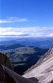 Panorama verso la Val Gardena