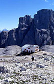 Il Rifugio Franco Cavazza al Pisciad m. 2587