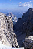 L'imbocco della Val de Mesd presso il Rifugio Bo