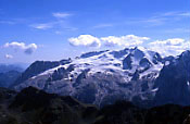 Il Ghiacciaio della Marmolada dal Piz Bo.