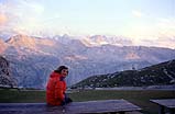Panorama serale dal Rifugio del Puez