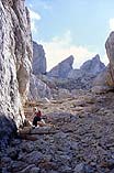 Faticosa salita alla Forcella Pana 2447 m
