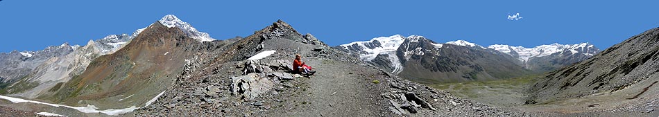 Panoramica dal Passo dello Zebr 3010 m