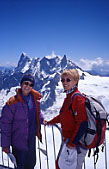 Panorama dalla terrazza dell'Aiguille du Mid.