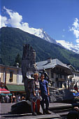 La piazza di Chamonix.