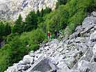 Giovanni e Mario verso l'ultimo lago