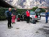 Silvano, Alessandro, Giovanni e Silvano alla partenza