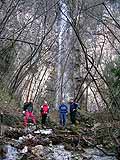 Ale, Gigio, Giovanni e Silvano alla cascata
