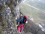 Alessandro e una bella veduta sull'Adige