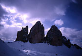 Traversata sci-alpinistica delle Tre Cime di Lavaredo.