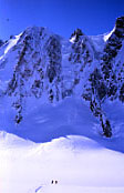 L'Aiguille Verte dal Ghiacciaio des Amethystes