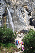 La cascata delle Comelle.