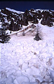 Valanga di fondo sul fianco della Cima Gr�gola.