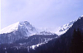 Panoramica dell'itinerario di Cima Folga dai pressi del L. di Calaita